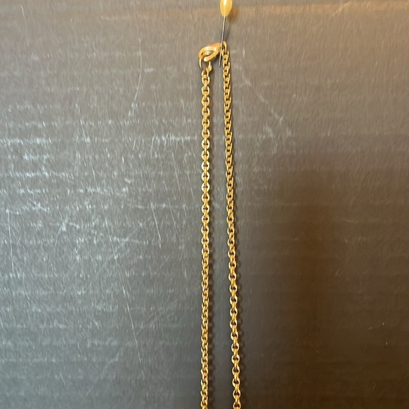 Statement Chain  22 Long Amber Faux Beads - Picture 4 of 5